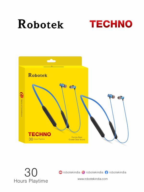 Robotek Bluetooth Neckband-Techno