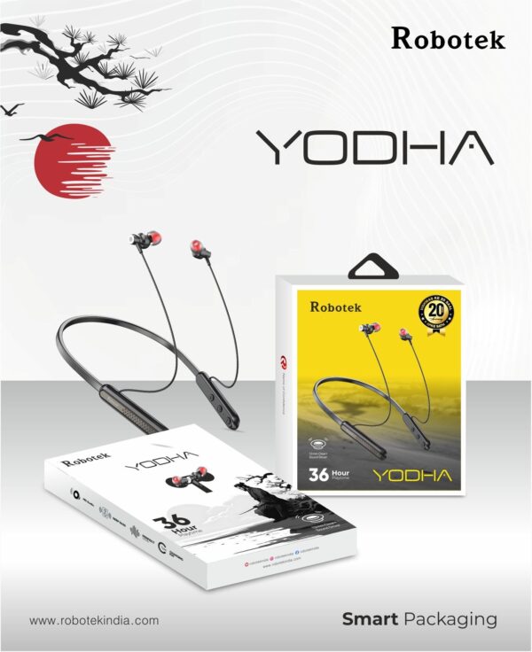 Black Robotek Yodha Super Hit Neckband